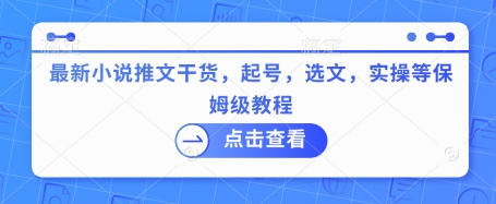小说写作保姆级教程：从零开始的起号、选题与实操-挪课网