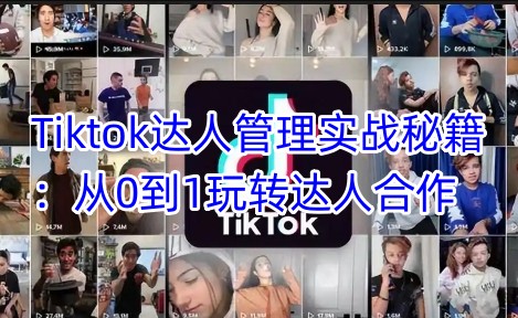 TikTok达人矩阵搭建与运营技巧-挪课网