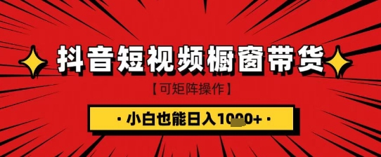 抖音食品橱窗带货：小白轻松日入1k+实战技巧-挪课网
