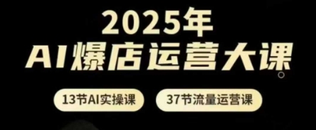 2025年AI爆店运营大课，13节AI实操课+37节流量运营课-挪课网